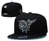 Miami Marlins Team Logo Adjustable Hat YD (1)
